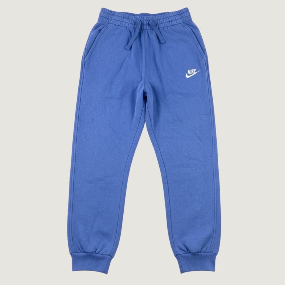 Nike Sportswear Jogger Pants Women L Blue Fleece Athletic Casual Gym